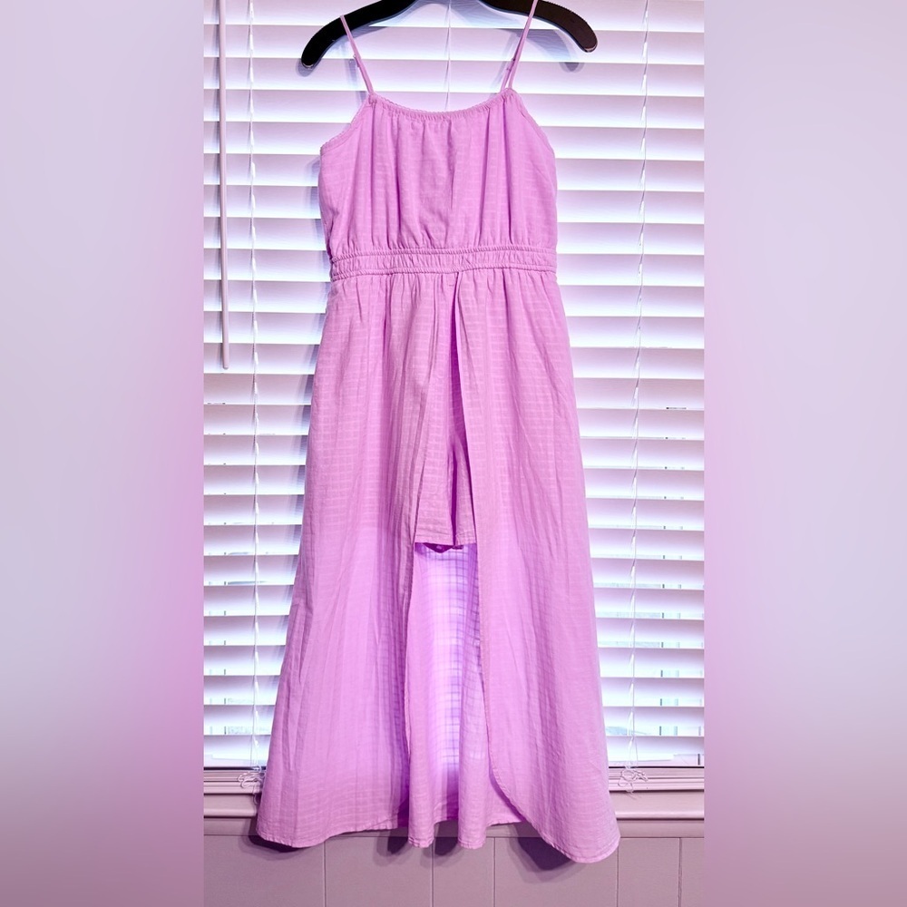 #11)  New condition. pink open dress with shorts under size XXL (16-18)